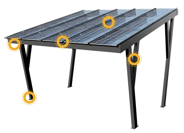 carport-photovoltaique-composants
