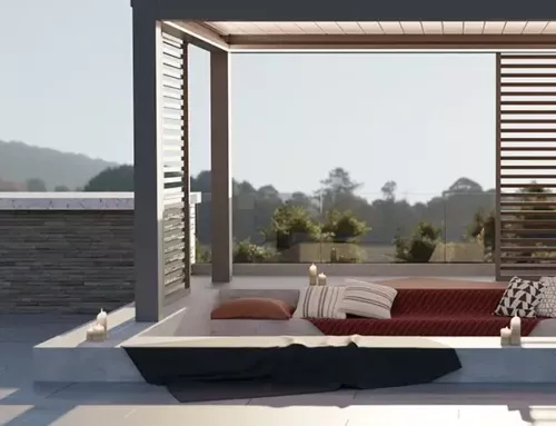 Pergola à lames orientables et rooftop : l’accord parfait